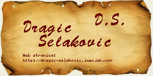Dragić Selaković vizit kartica